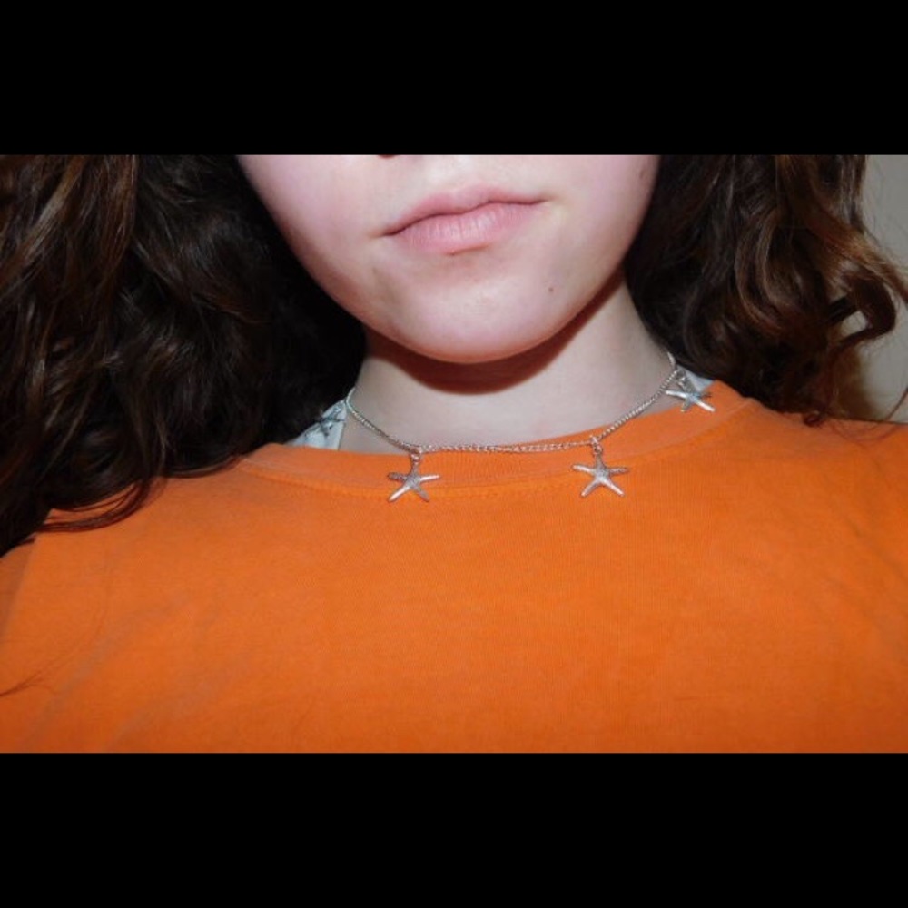 Silver Starfish Necklace